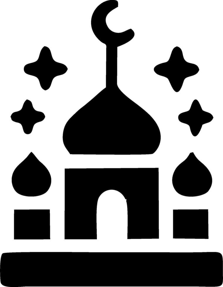 Islamic mosque icon vector