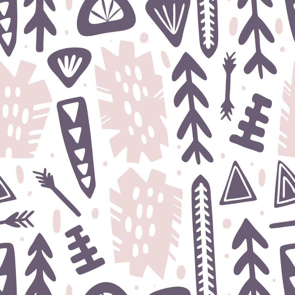 Boho Tribal Seamless Pattern vector