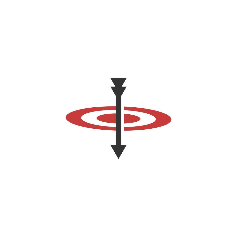 Bullseye target icon symbol. Drop target. Drop shoot icon . Isolated on white background. vector