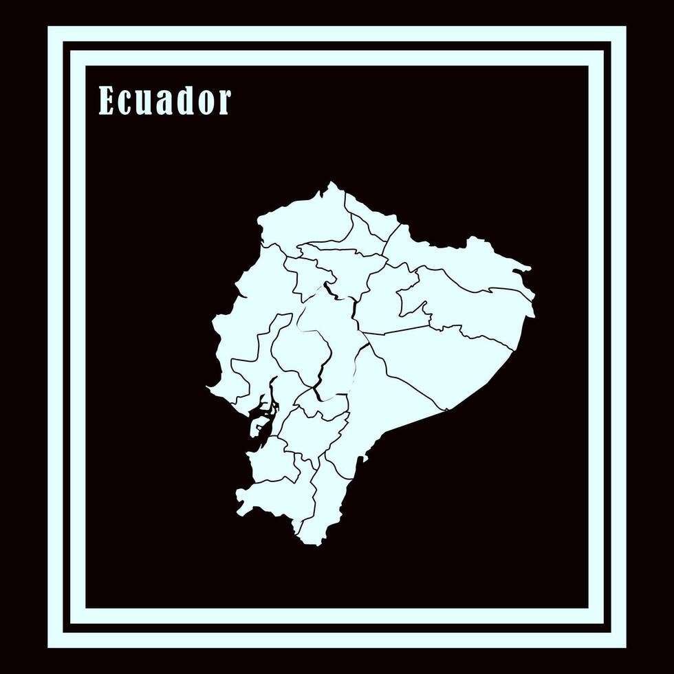 Ecuador country map vector