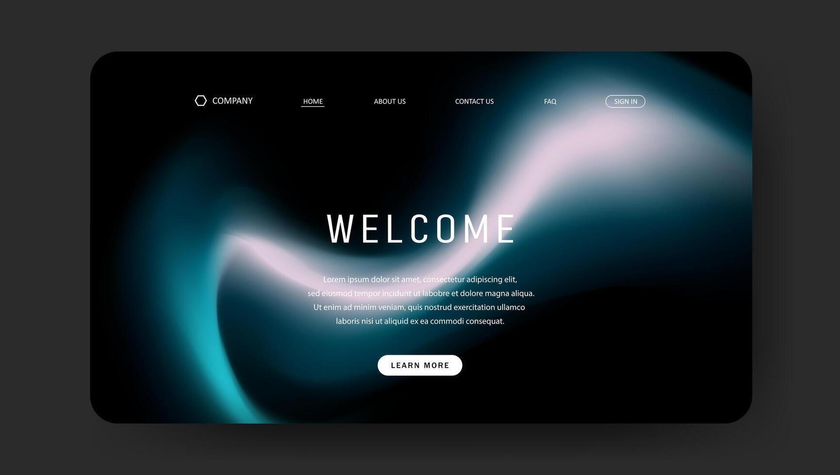 Futuristic fluid gradient design wallpaper for banner, poster, cover, flyer, presentation, landing page vector