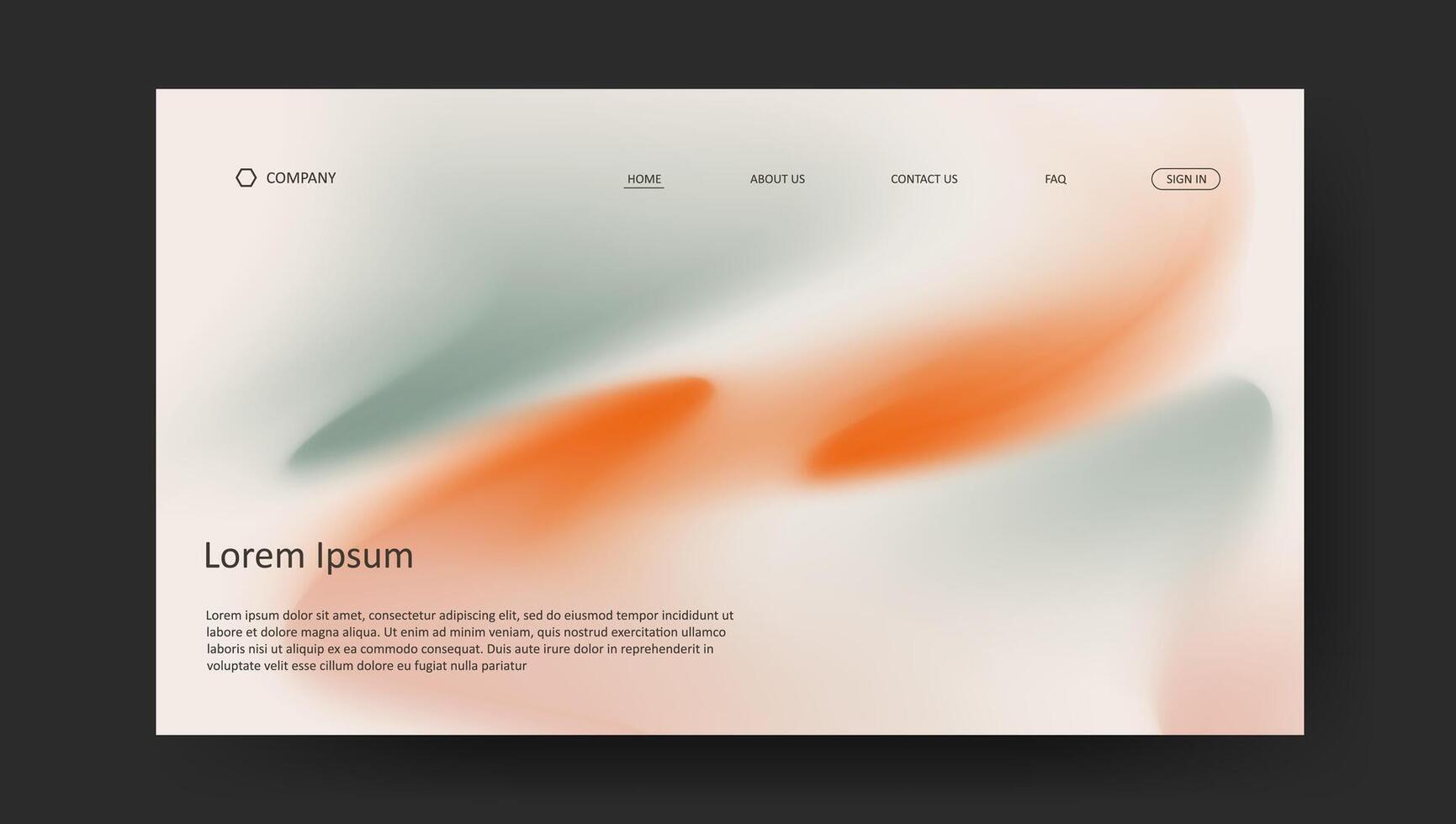 fluid gradient background. retro wallpaper for banner, poster, cover, flyer, presentation, advertising, landing page vector