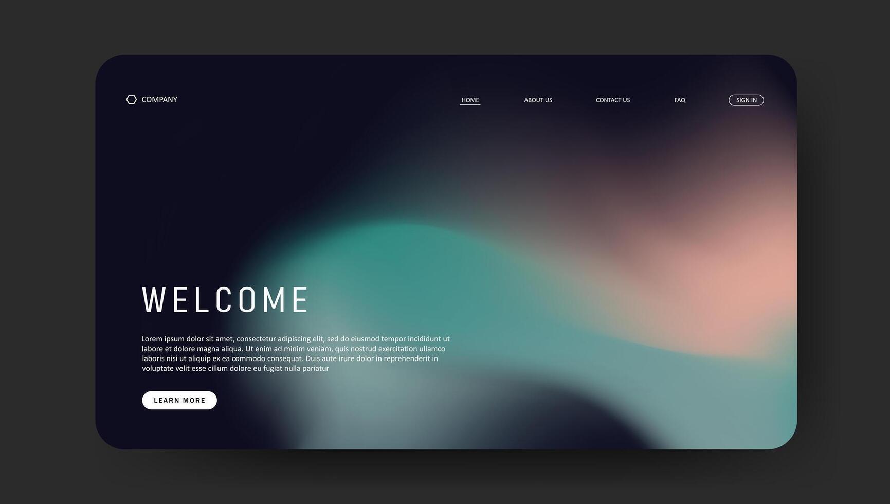 retro fluid gradient design wallpaper for banner, poster, cover, flyer, presentation, advertising, landing page vector