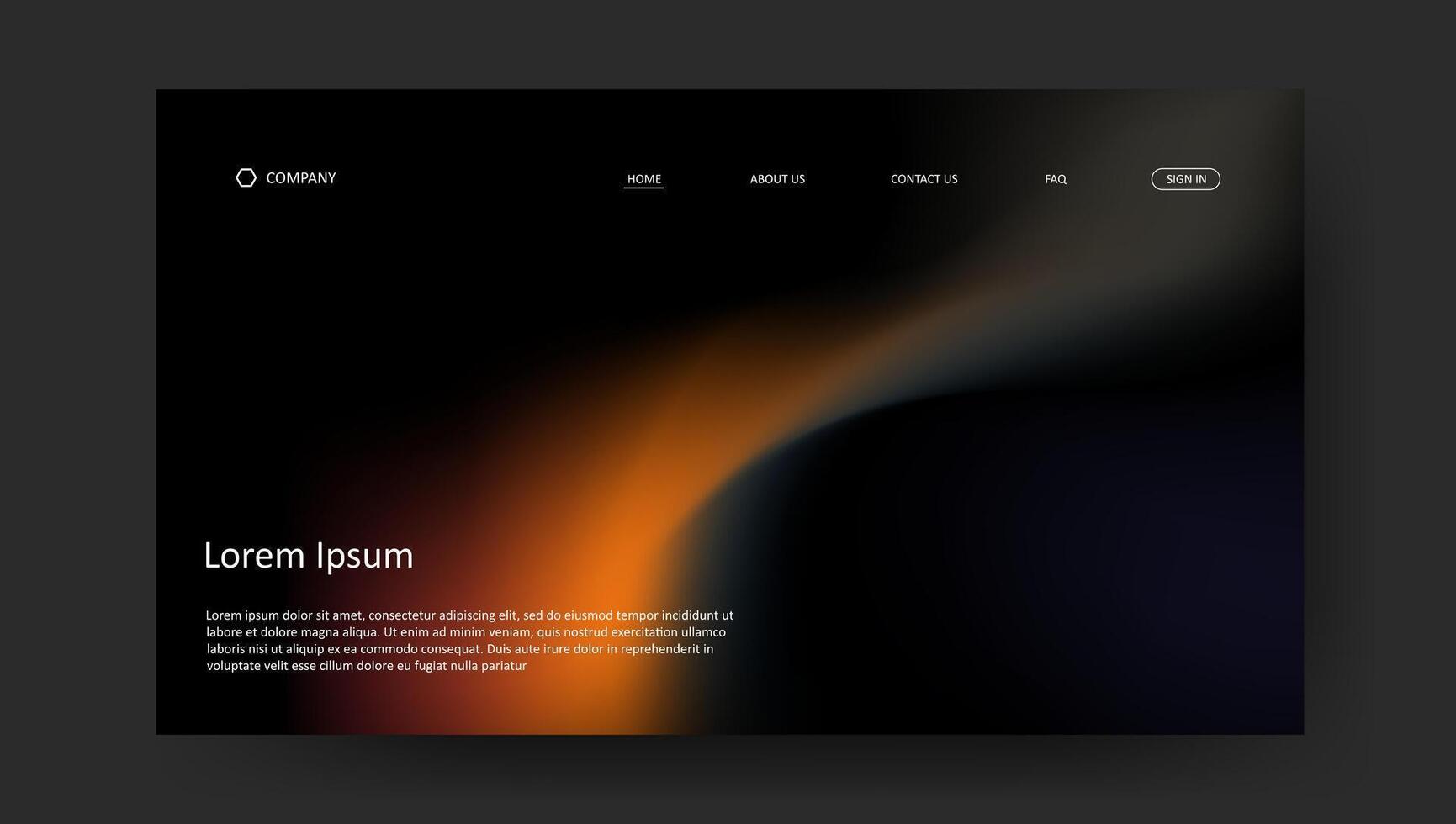 fluid gradient background. retro color design wallpaper for banner, poster, cover, flyer, presentation, advertising, landing page vector