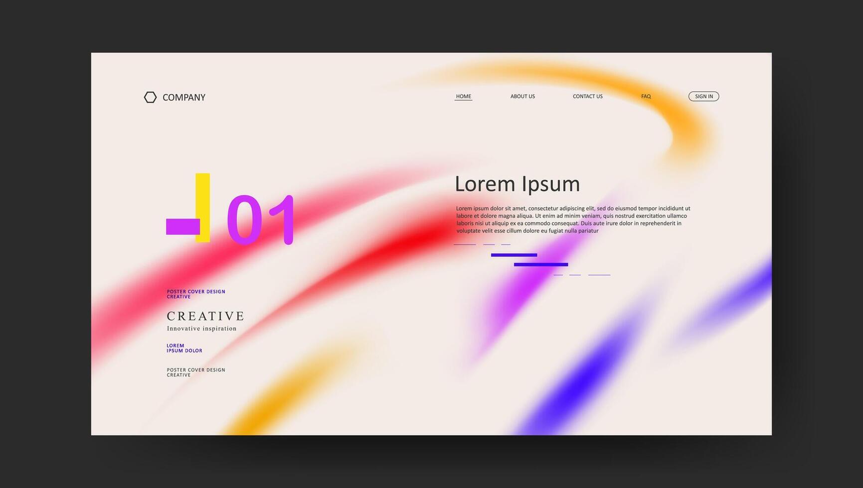 fluid gradient background. Futuristic design wallpaper for banner, poster, flyer, presentation, advertising, landing page vector