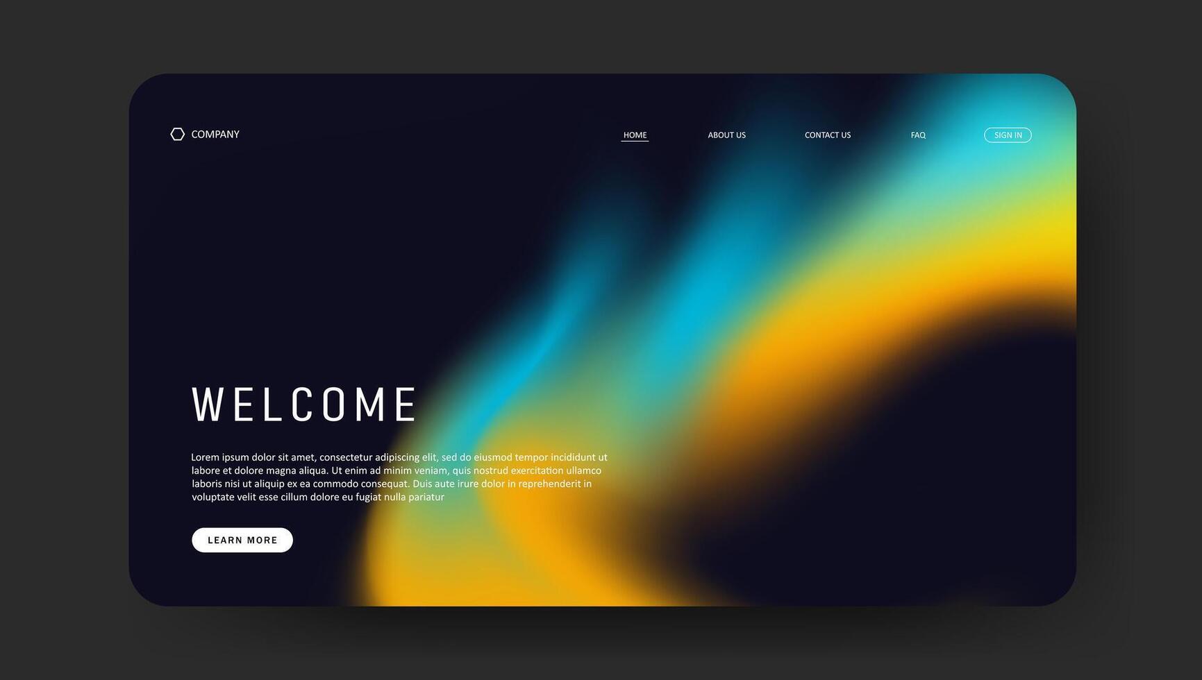 Futuristic fluid gradient design wallpaper for banner, cover, flyer, presentation, advertising, landing page vector