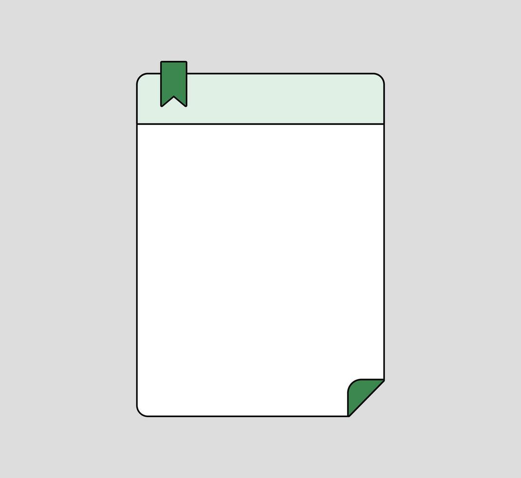 Elegant Notepad with Grid Layout vector