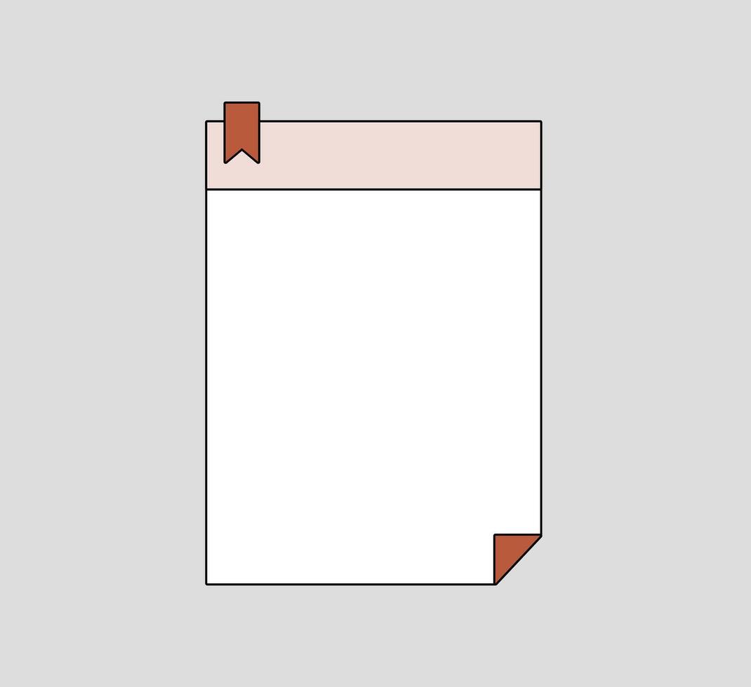 Minimalistic Grid Note Paper vector
