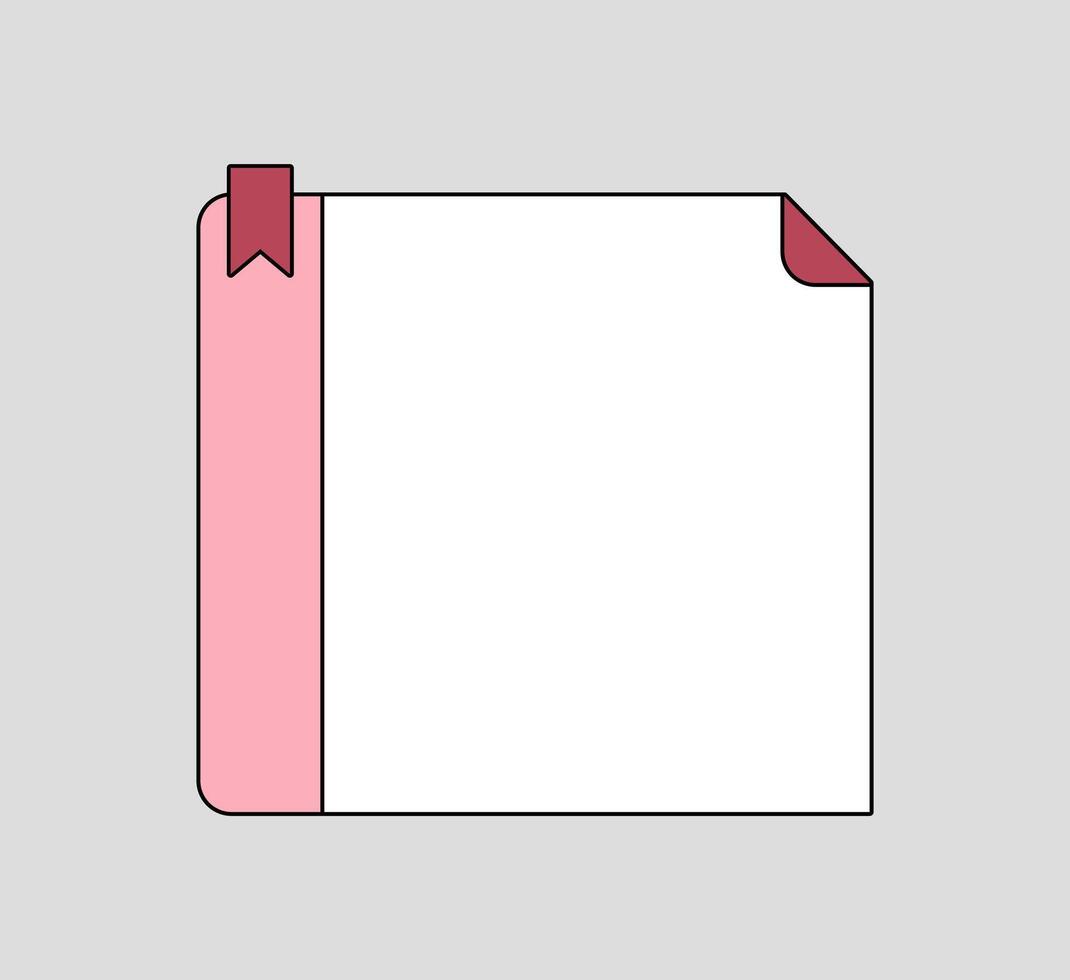 Basic Grid Notepad for Notes vector