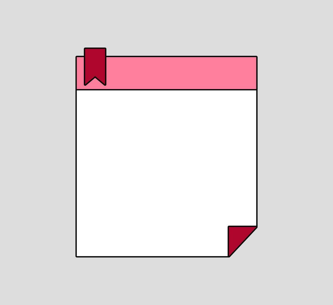 Minimal Grid Notepad for Notes vector