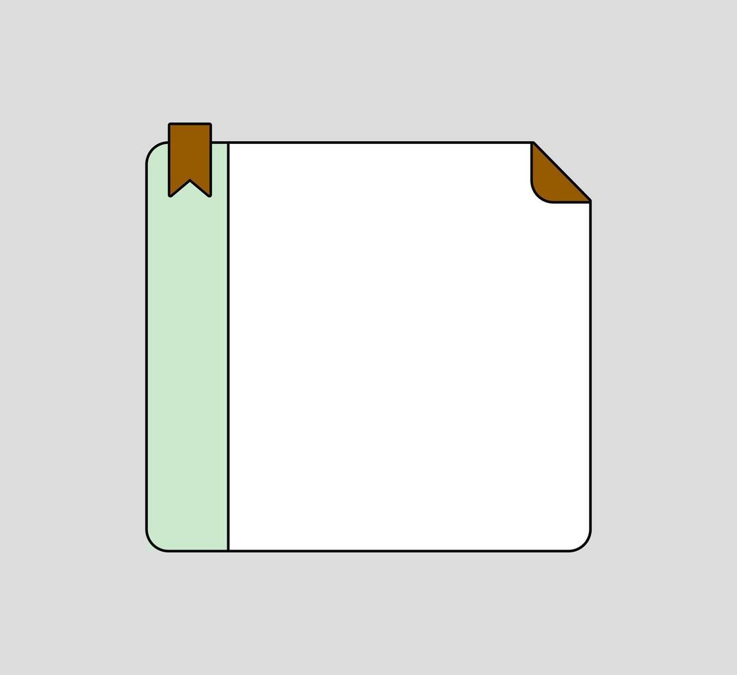 Modern Minimalist Grid Notepad vector