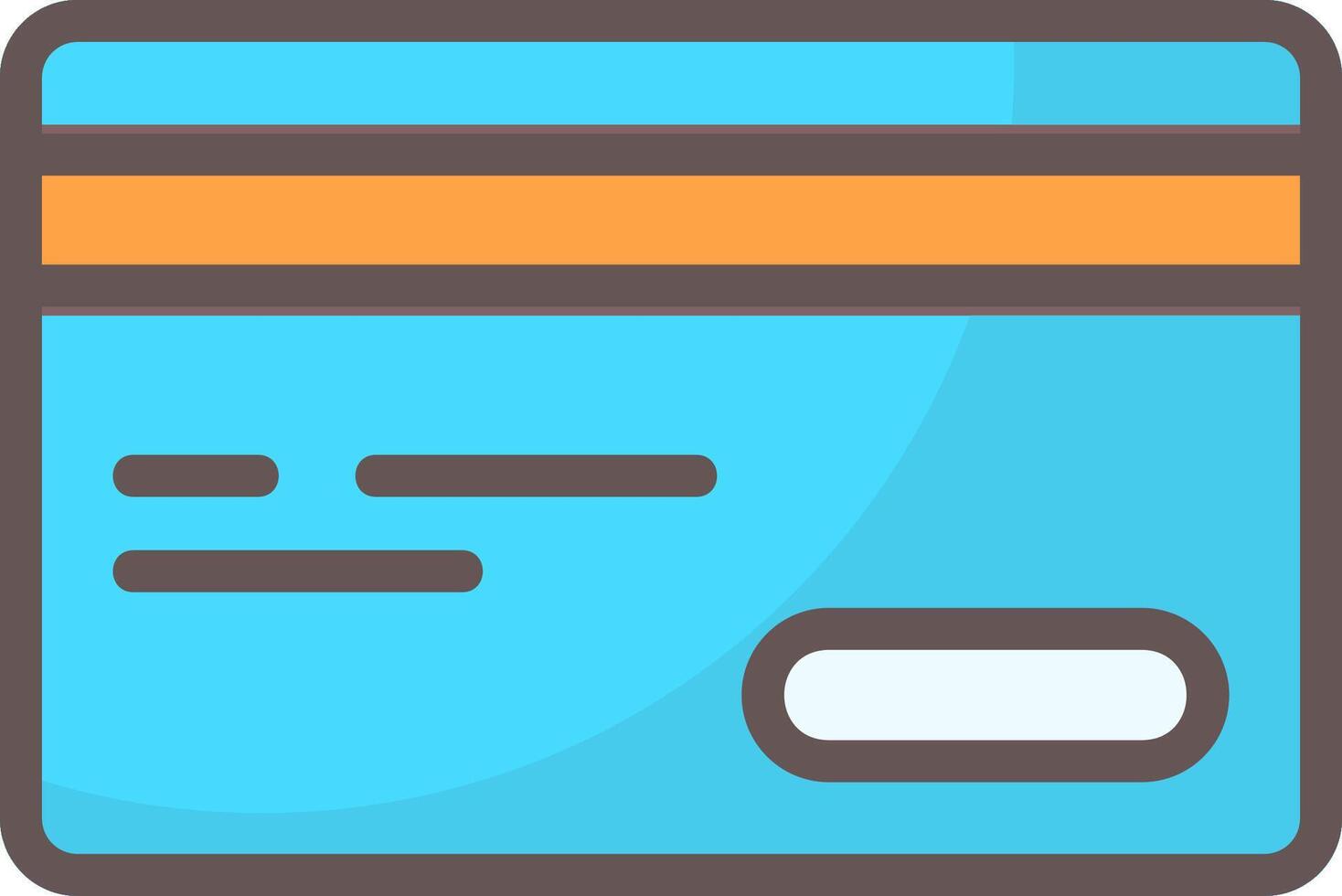 Credit Card Line Filled Style Icon Design vector