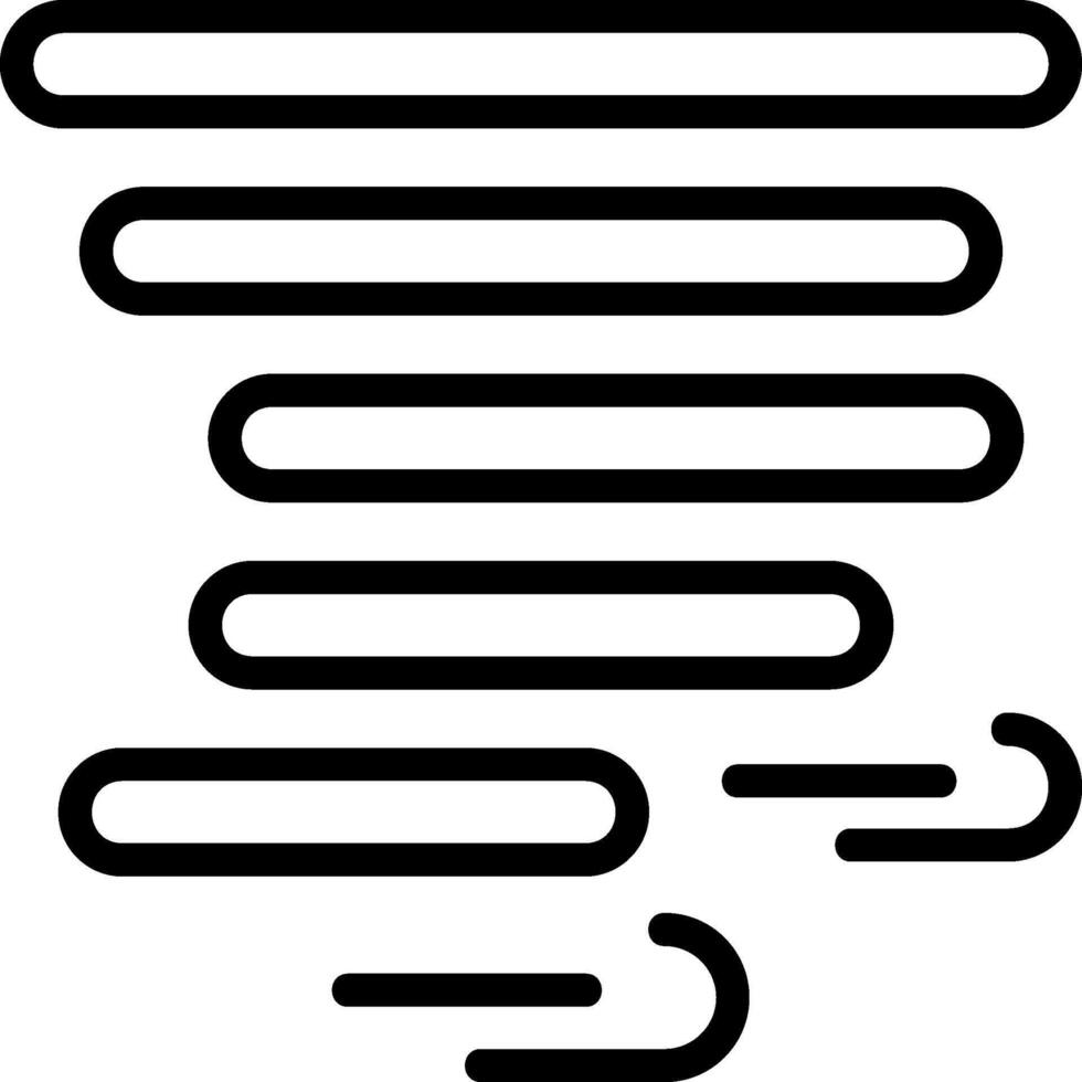 Hurricane Outline Style Icon vector