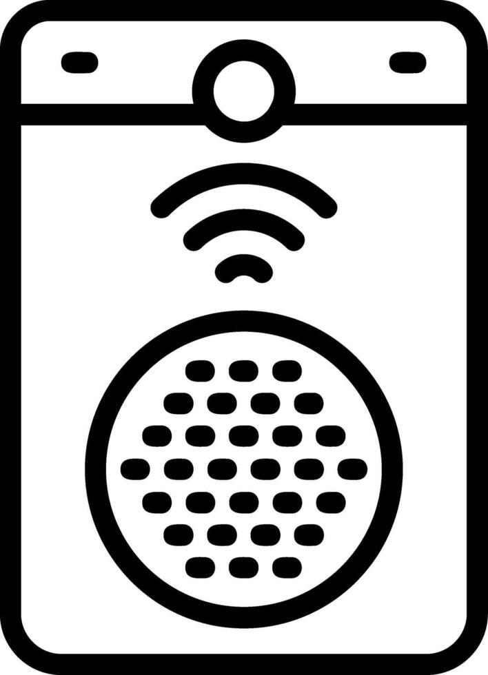 Smart Doorbell Outline Style Icon vector