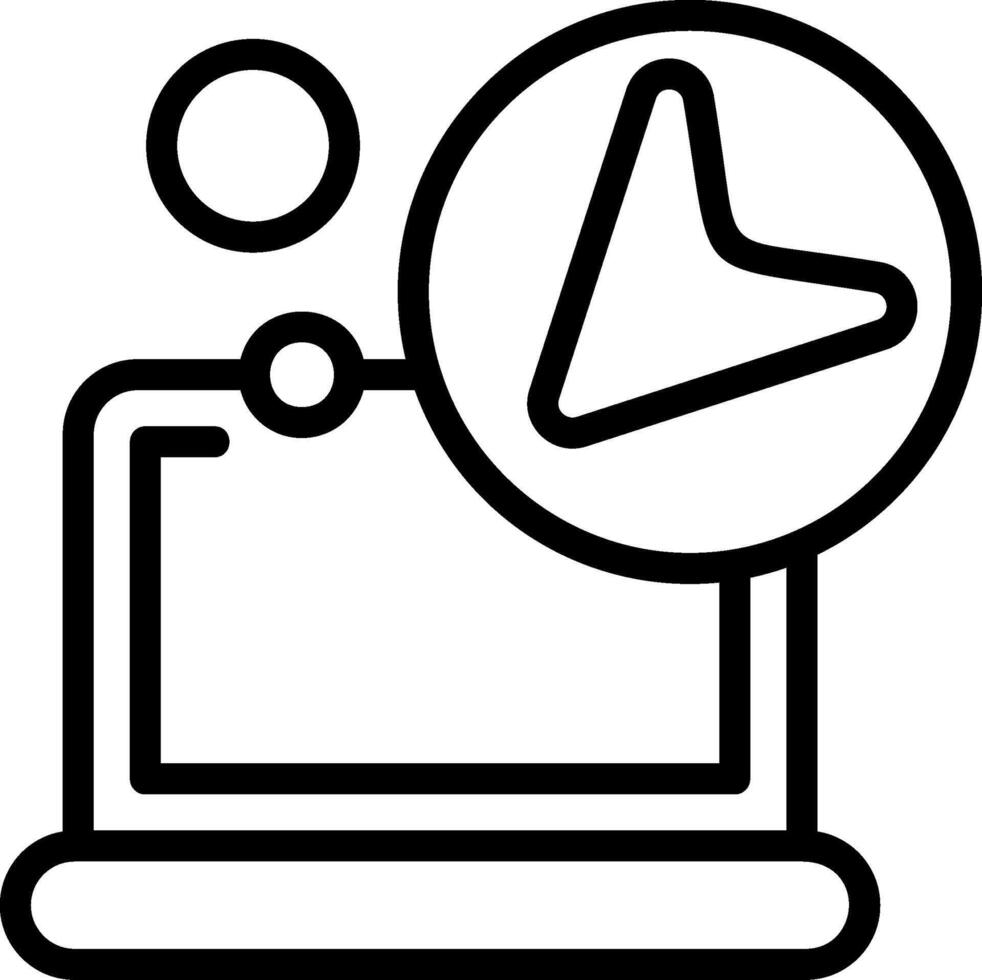 Receive Outline Style Icon vector