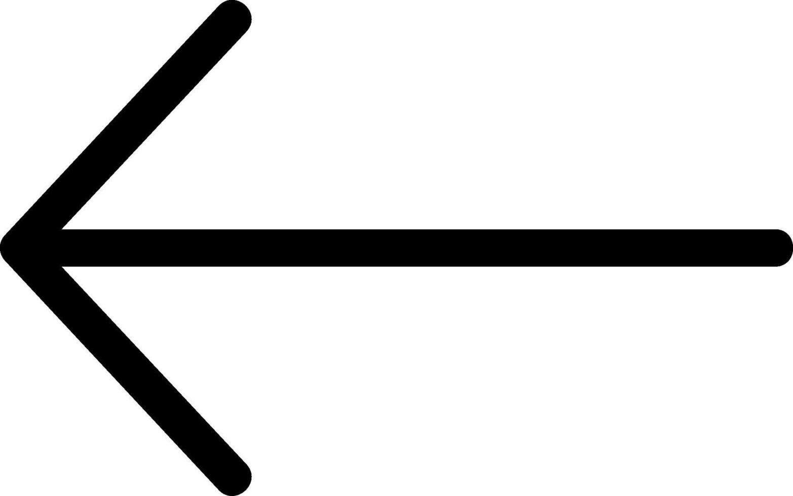 Arrow Thin Left Outline Style Icon vector