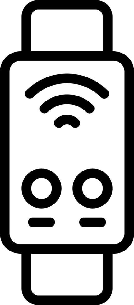 Wearable Device Outline Style Icon vector