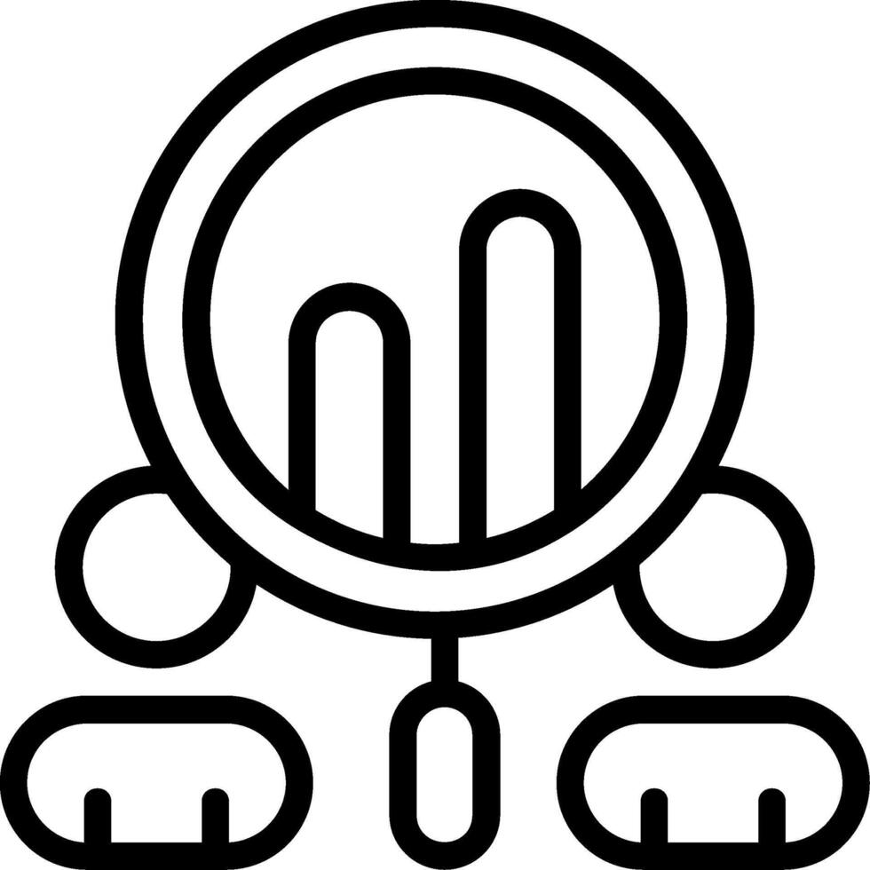 Competitor Analysis Outline Style Icon vector