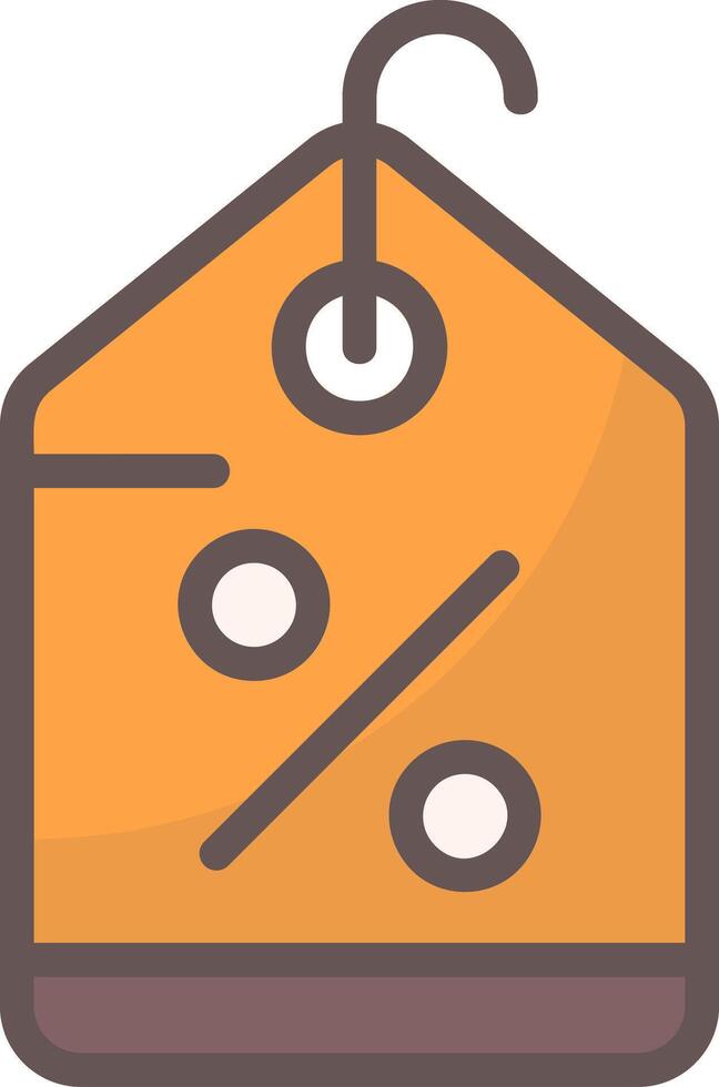 Discount Tag Line Filled Style Icon Design vector