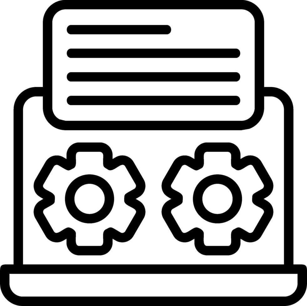 Collaboration Outline Element Style vector
