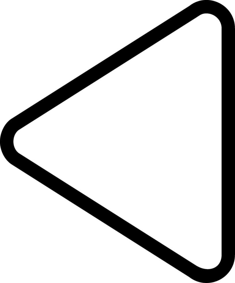 Arrow Bounded Left Outline Style Icon Design vector