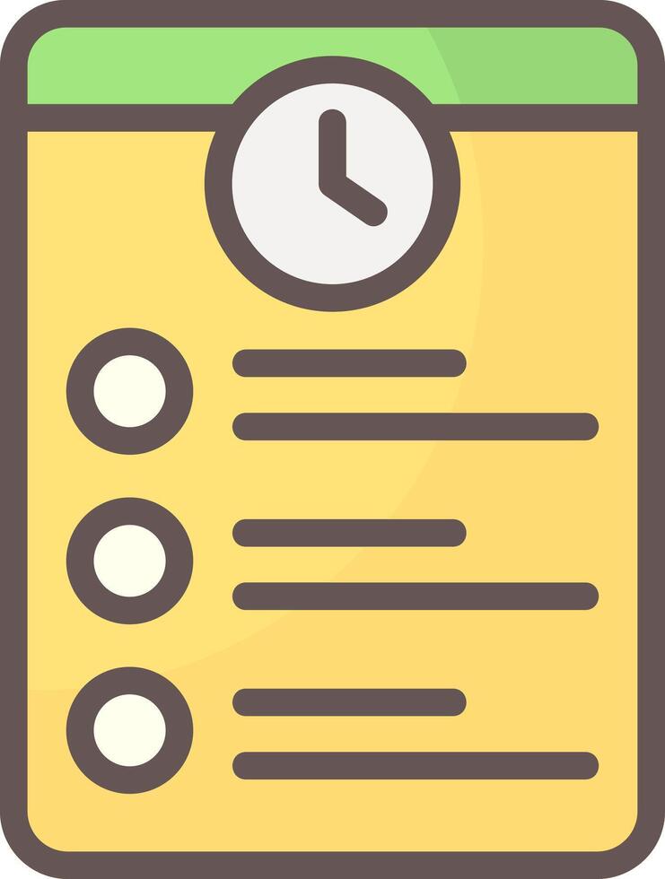 Order History Line Filled Style Icon Design vector