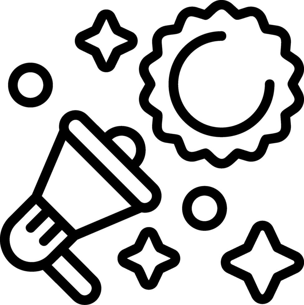 Special Offer Badge Outline Style Icon vector