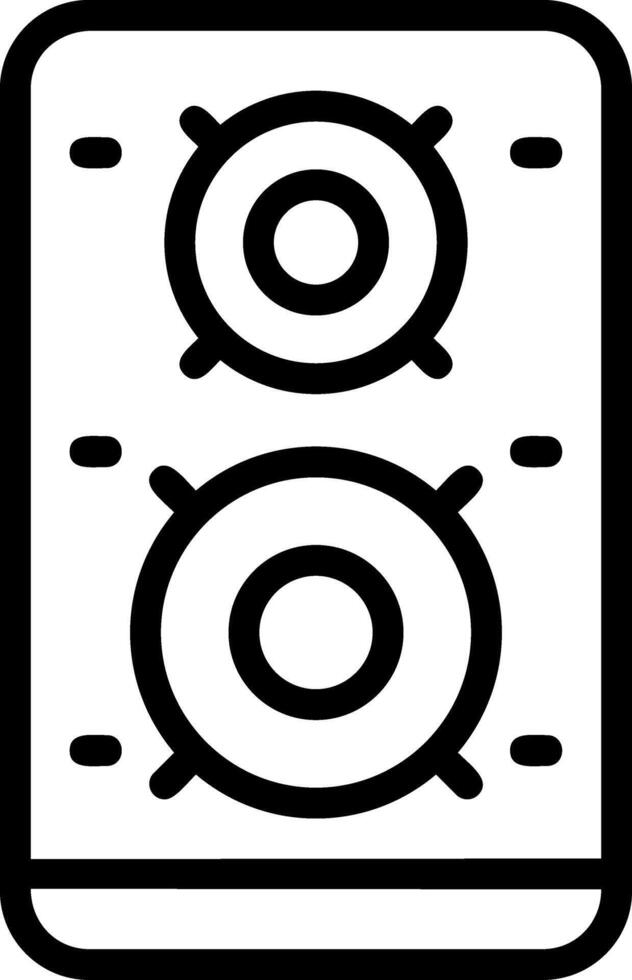Speaker Outline Style Icon Element vector