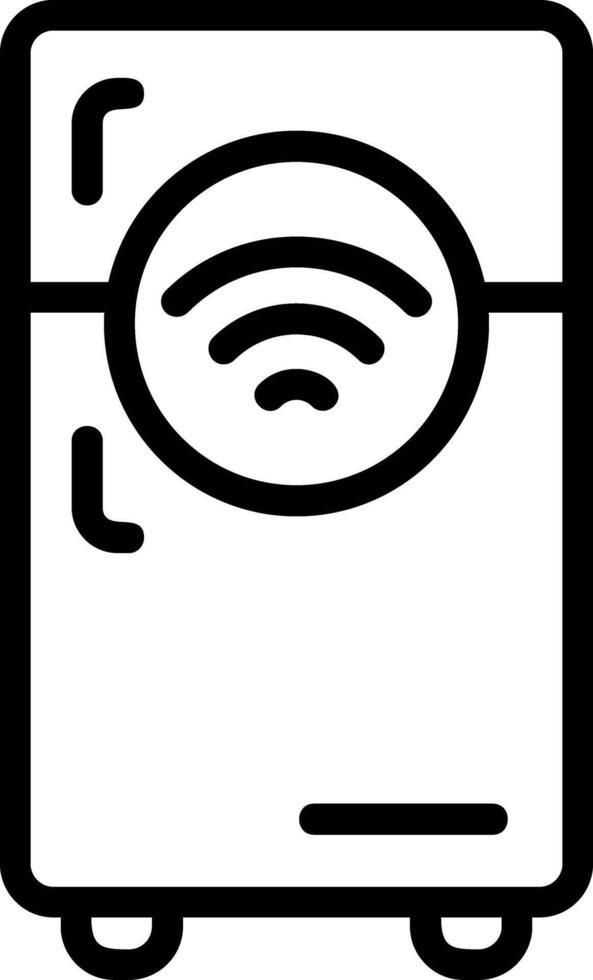 Smart Appliance Outline Style Icon vector
