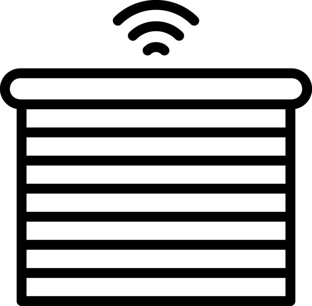 Smart Blinds Outline Element Style vector