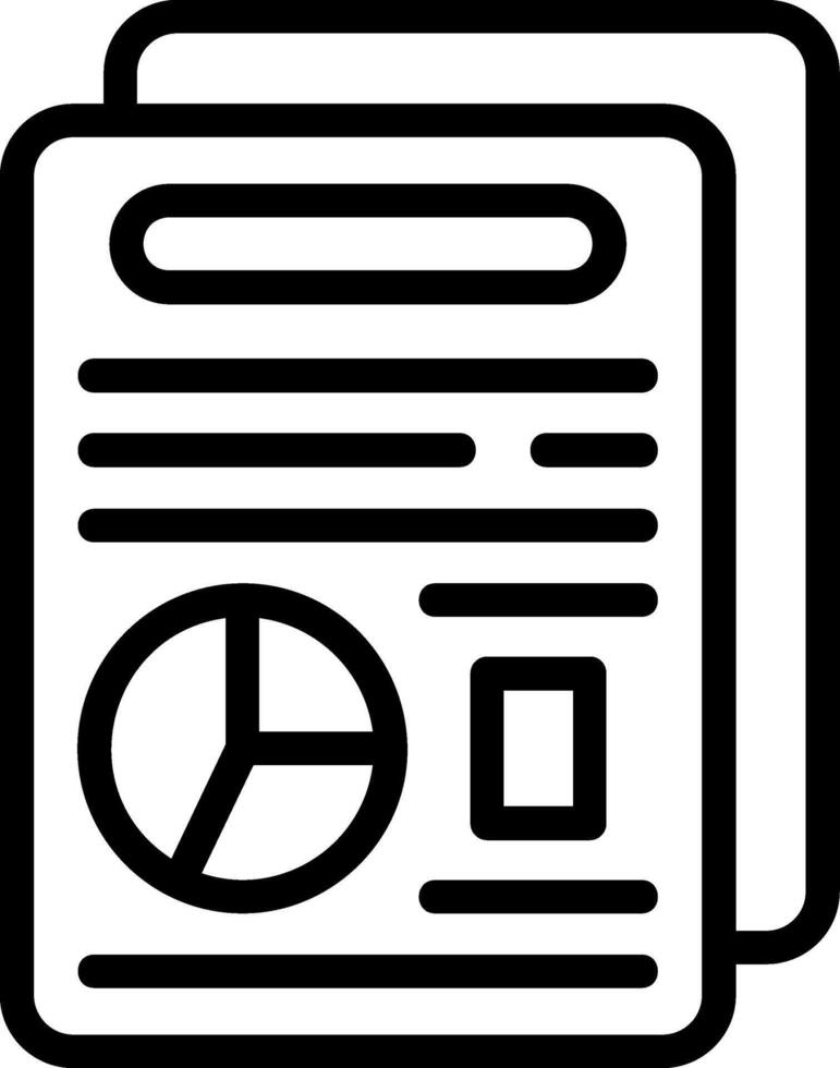 SEO Reporting Outline Style Icon vector