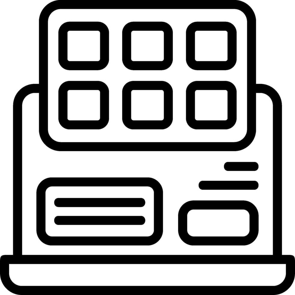 Color Pallete Outline Element Style vector