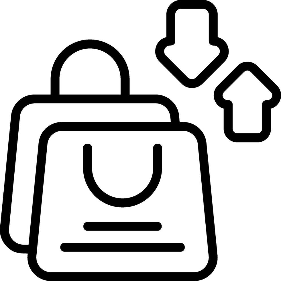 Product Comparison Outline Style Icon Design vector