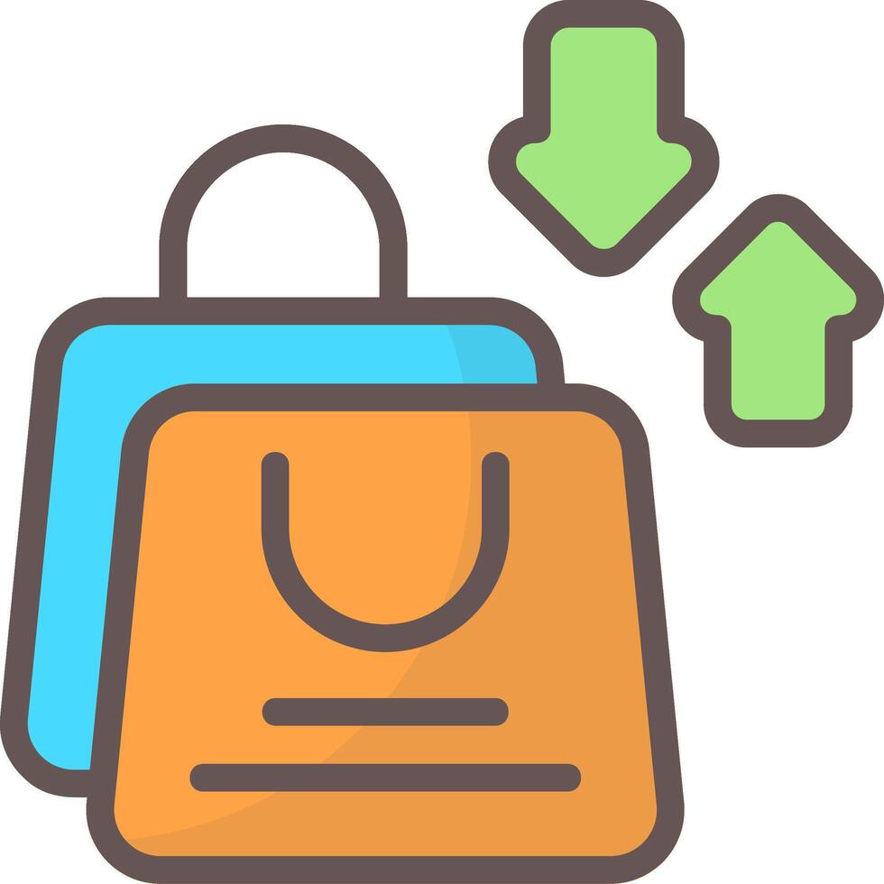Product Comparison Line Filled Style Icon Design vector