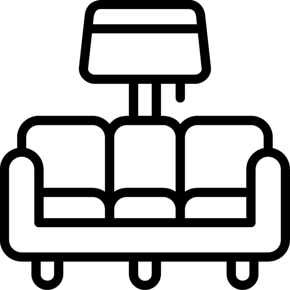 Furniture Outline Style Icon vector