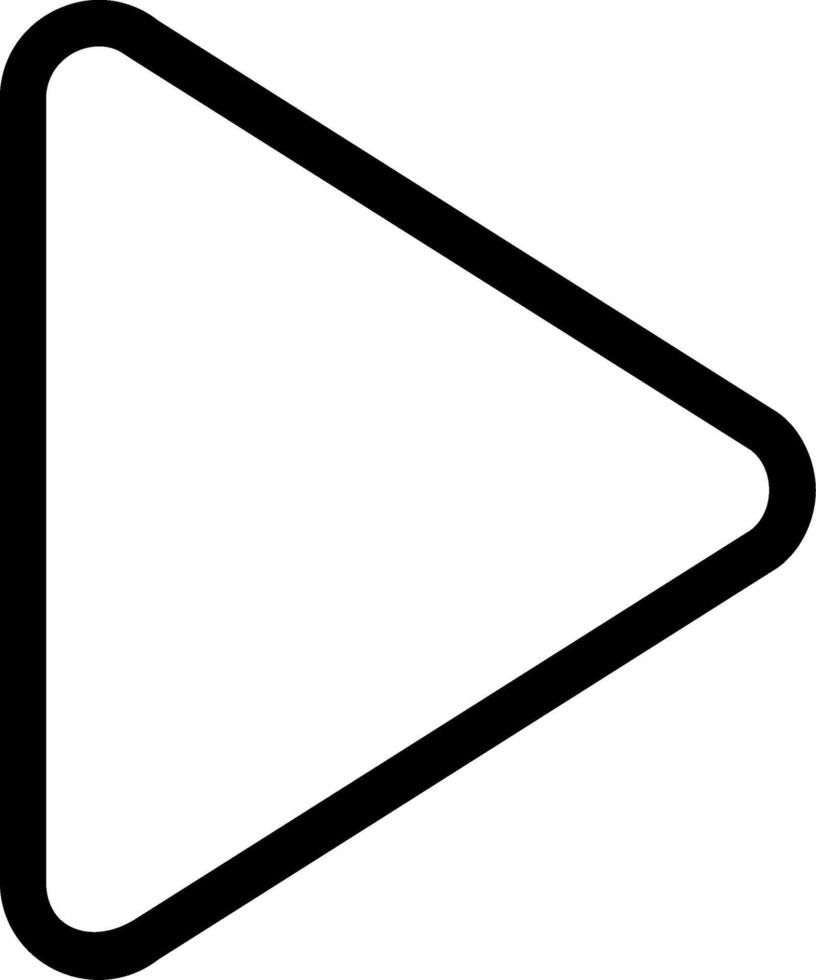 Arrow Bounded Right Outline Style Icon vector
