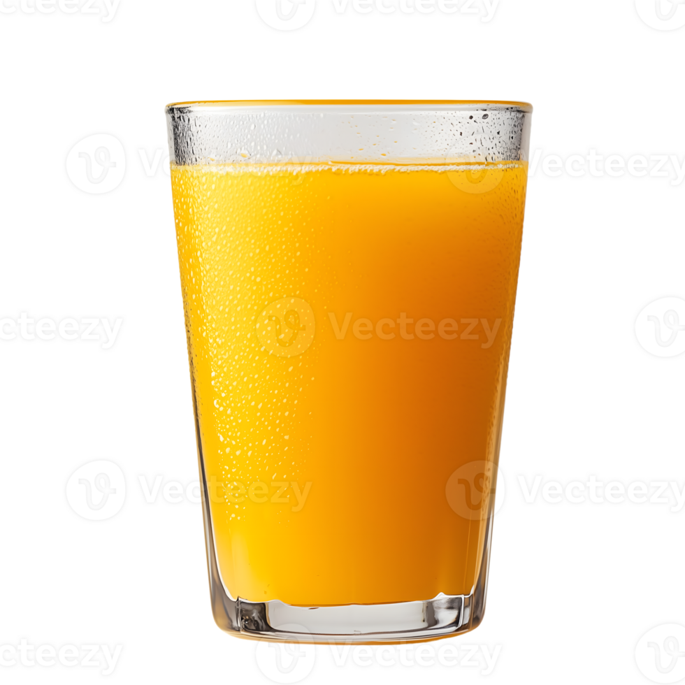 A glass of orange juice png