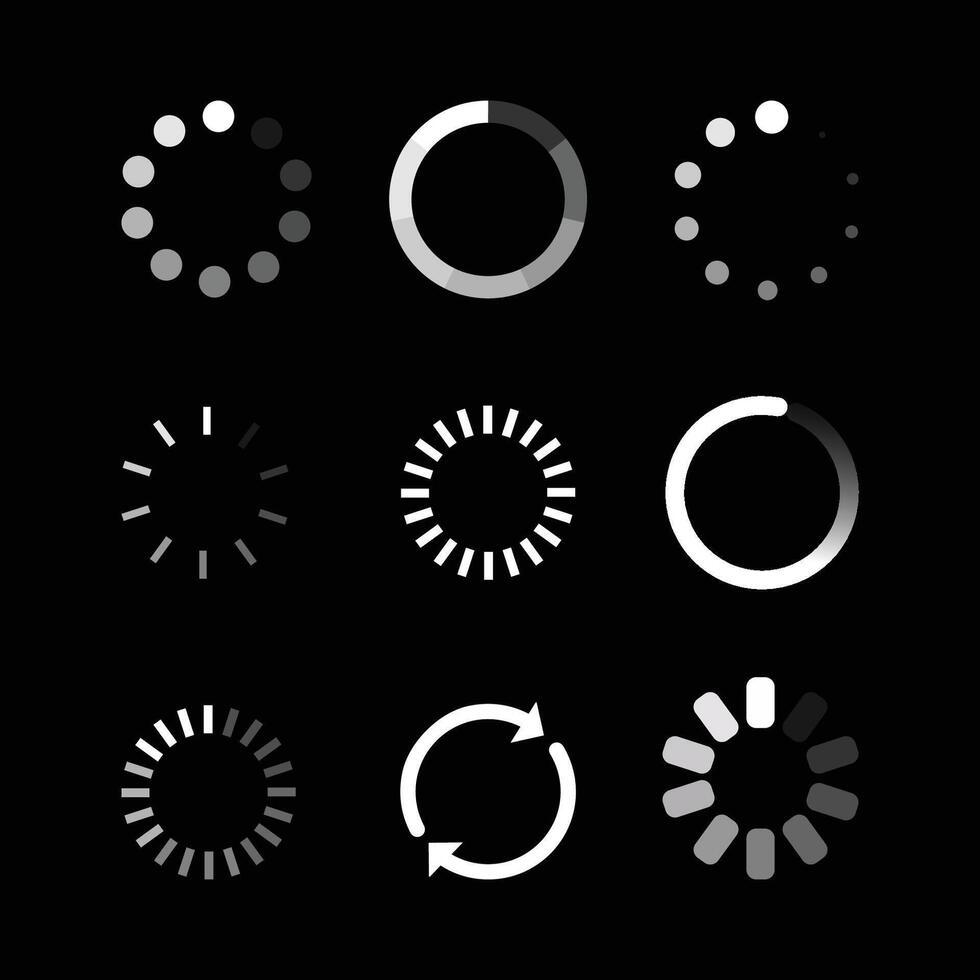 Dynamic Loading Icons design vector