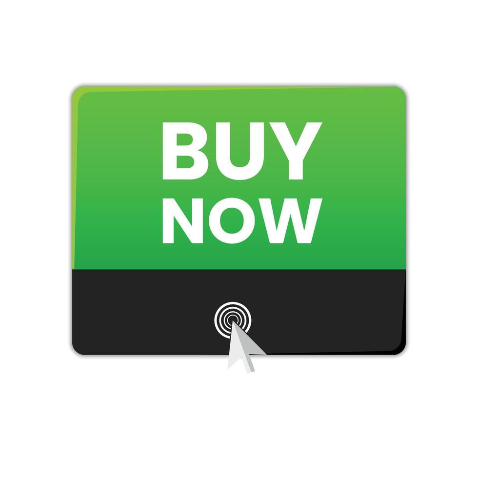 buy now green and black button design vector