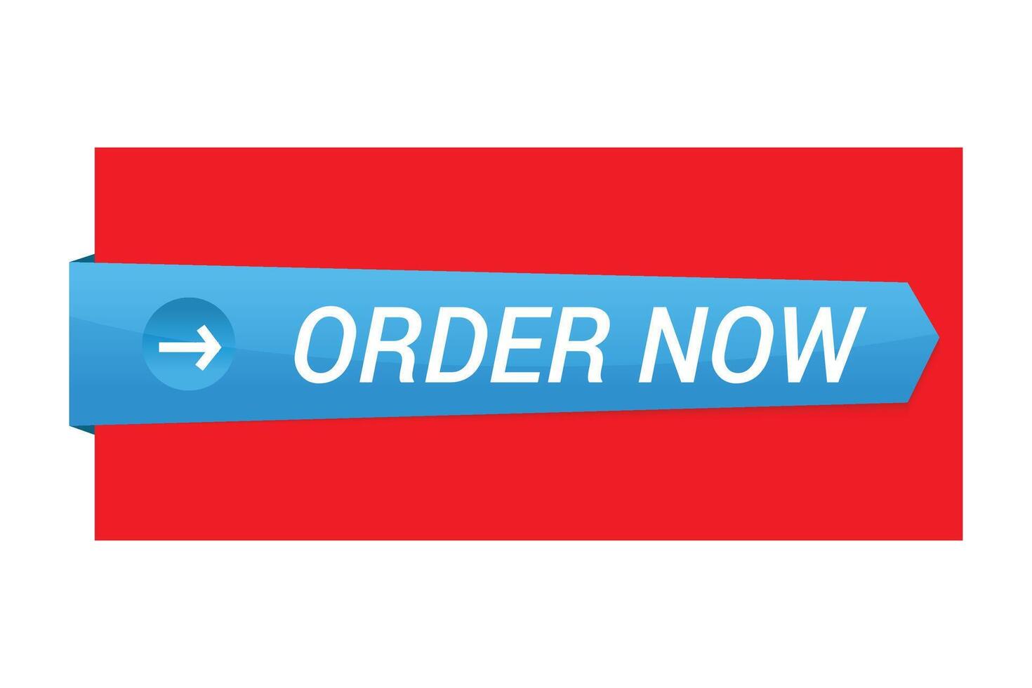 Simple Flat Order Now Text Banner design vector