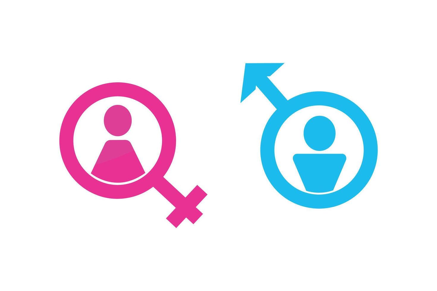 Male Icon and Female Icon DESIGN vector