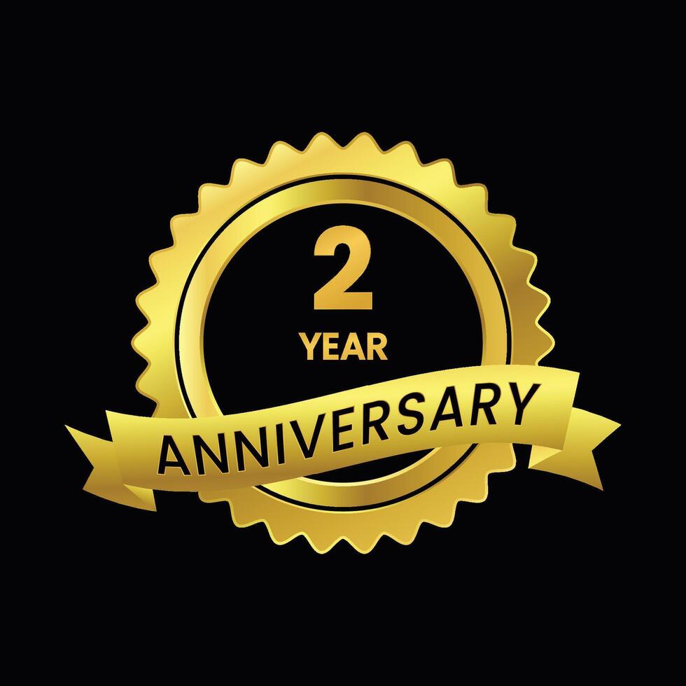 Celebrating 2 Years of Togetherness vector
