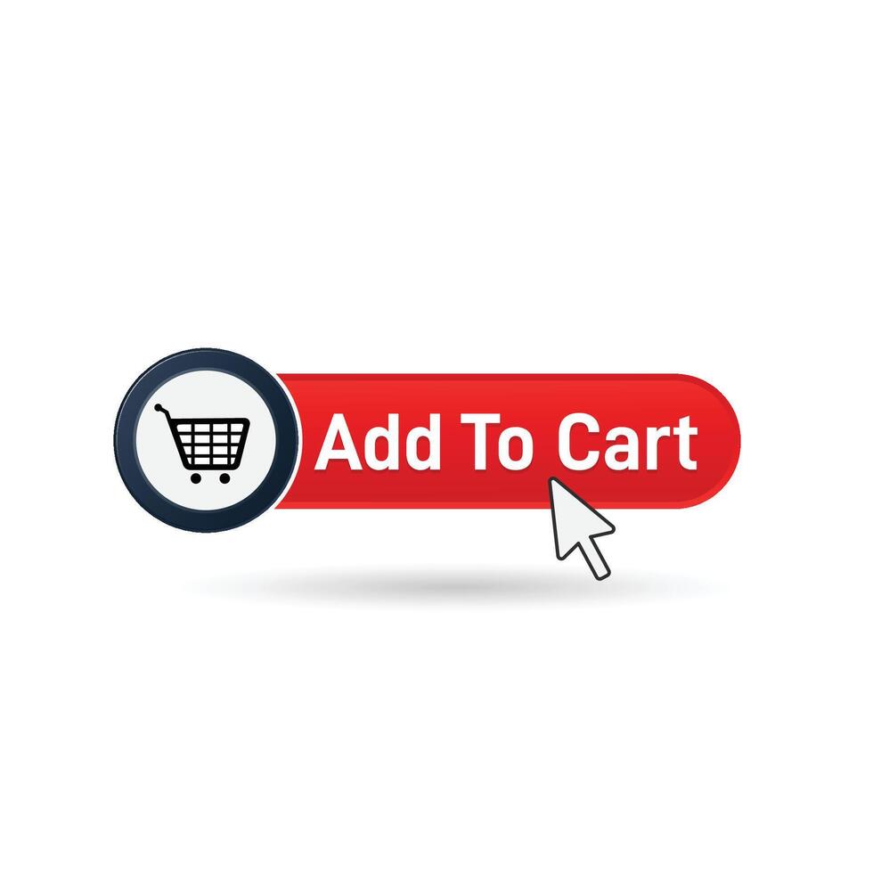 Modern E commerce Add to Cart Design vector