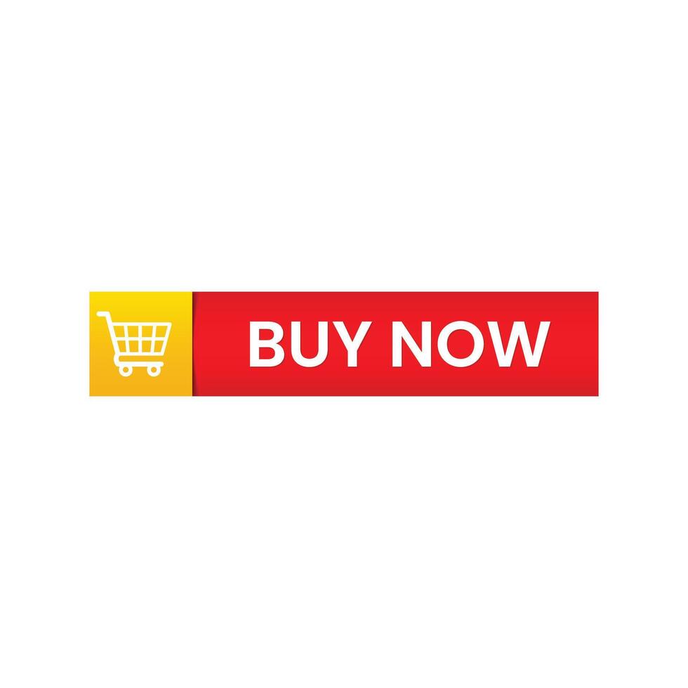 cart icon and buy now button design vector