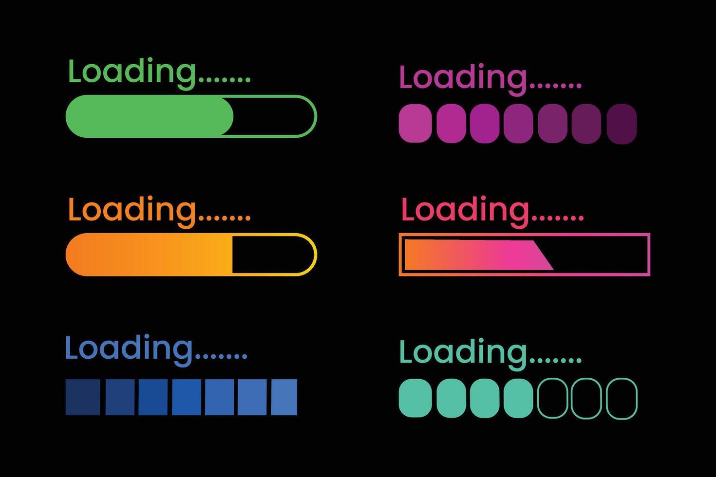 Premium Loading Icon Designs Seamlessly vector