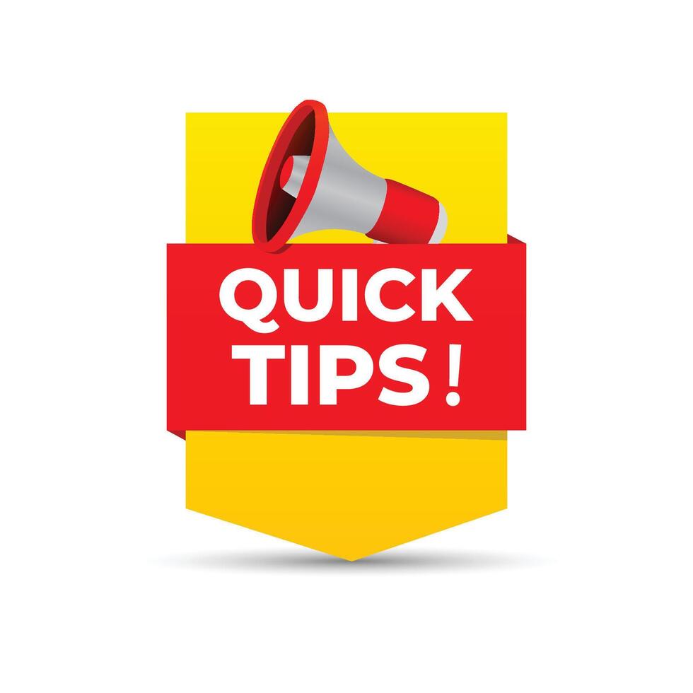Flat quick tips concept design vector