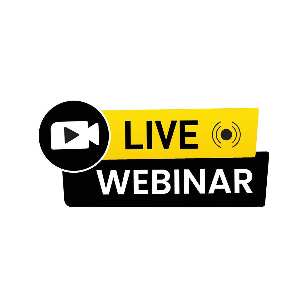 teractive Live Webinar for Professionals vector