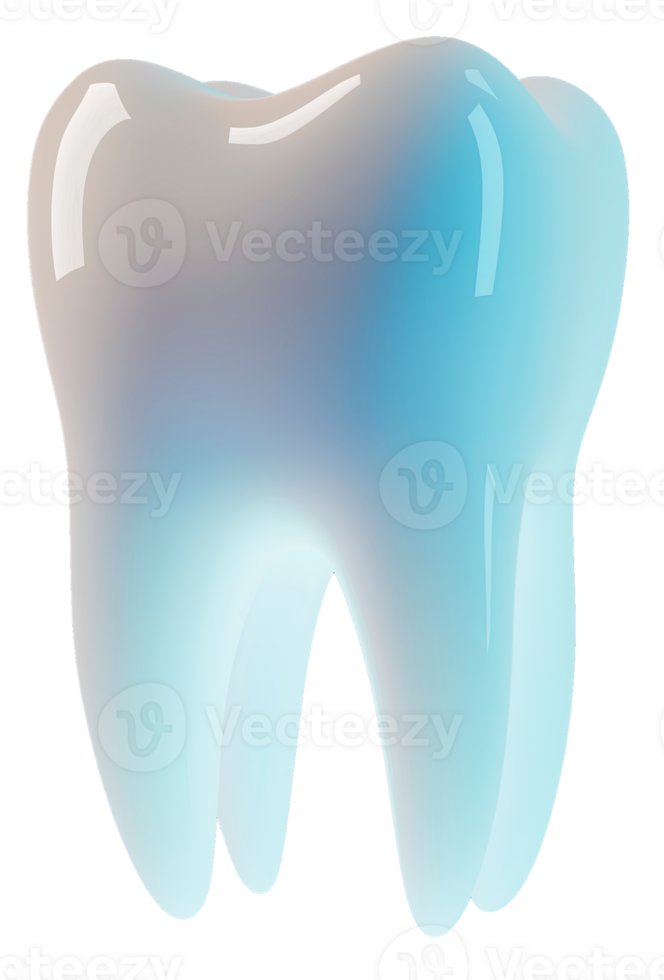 a glowing white tooth no background, symbolizing dental health and hygiene png