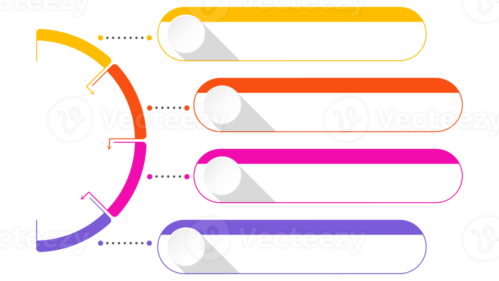 Infographic 4 options or step for presentation. png