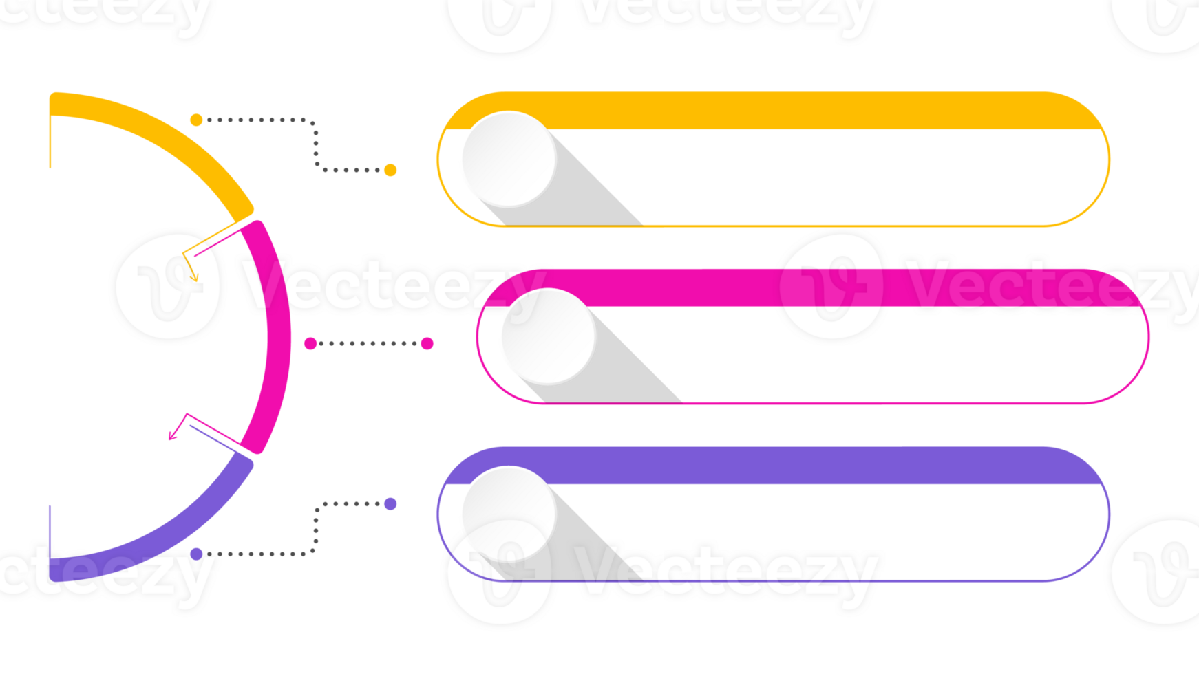 Infographic 3 options or step for presentation. png